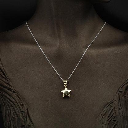 14K Yellow Gold Star Pendant
