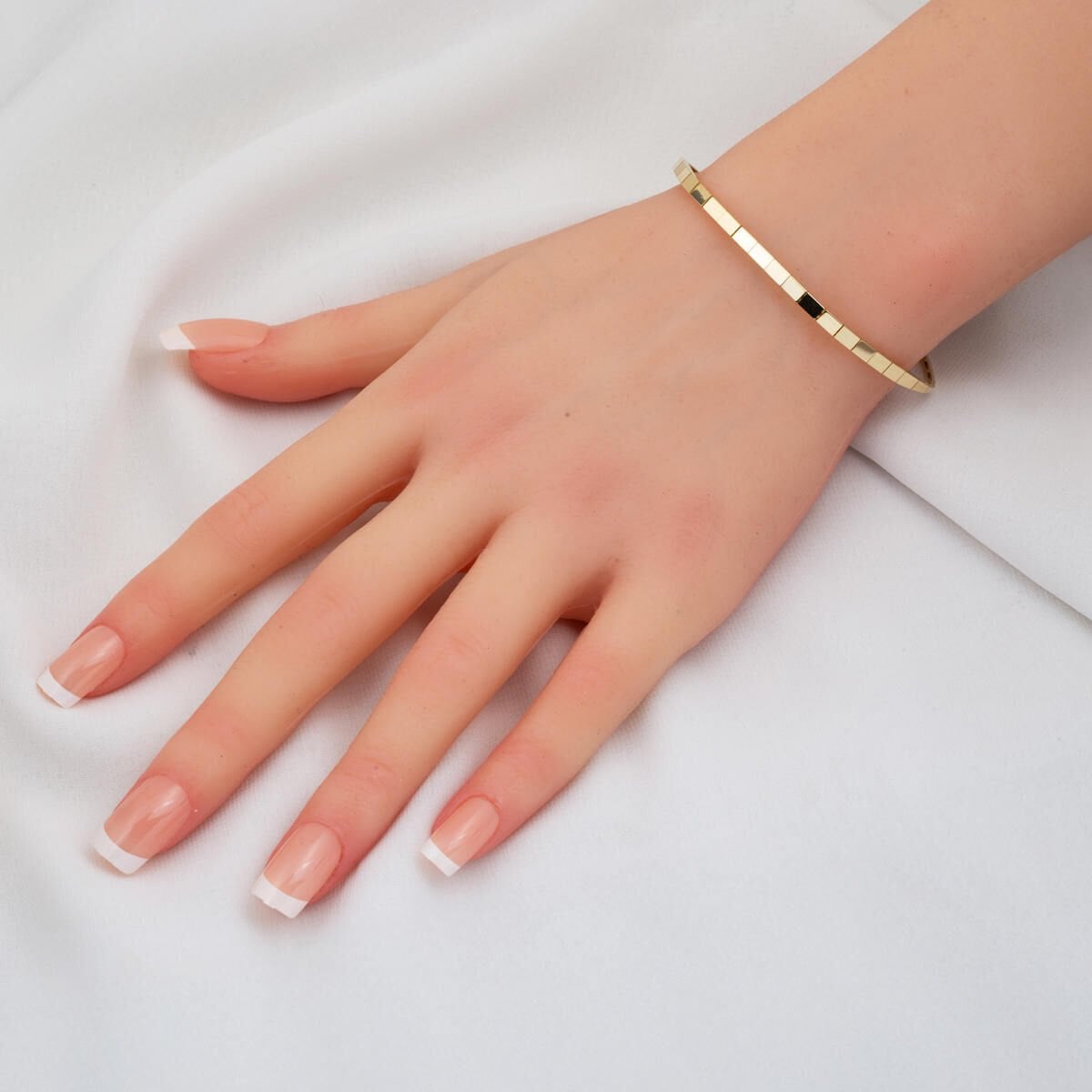 14K Yellow Gold Full Moon Tennis Jewelry Set
