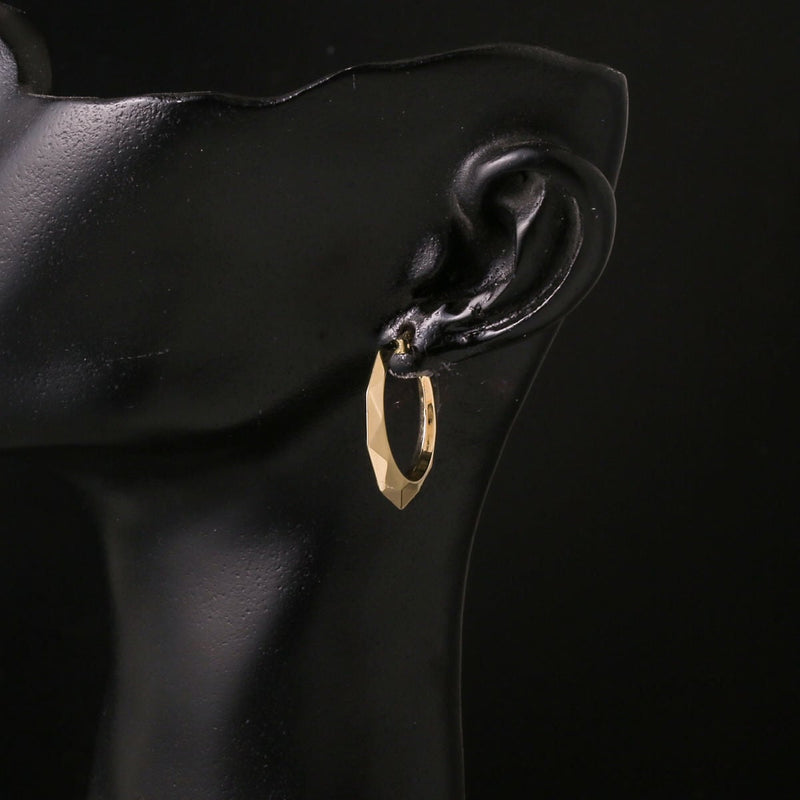 14K Yellow Gold Women's Lydia Hoop Earrings