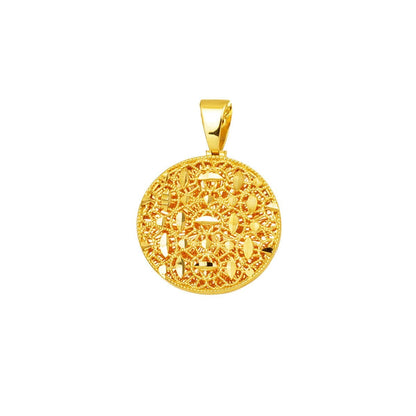 14K Yellow Gold Filigree Pendant