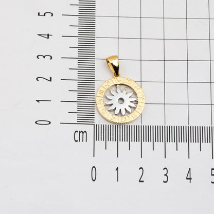 14K Yellow Gold Zodiac Symbol Pendant