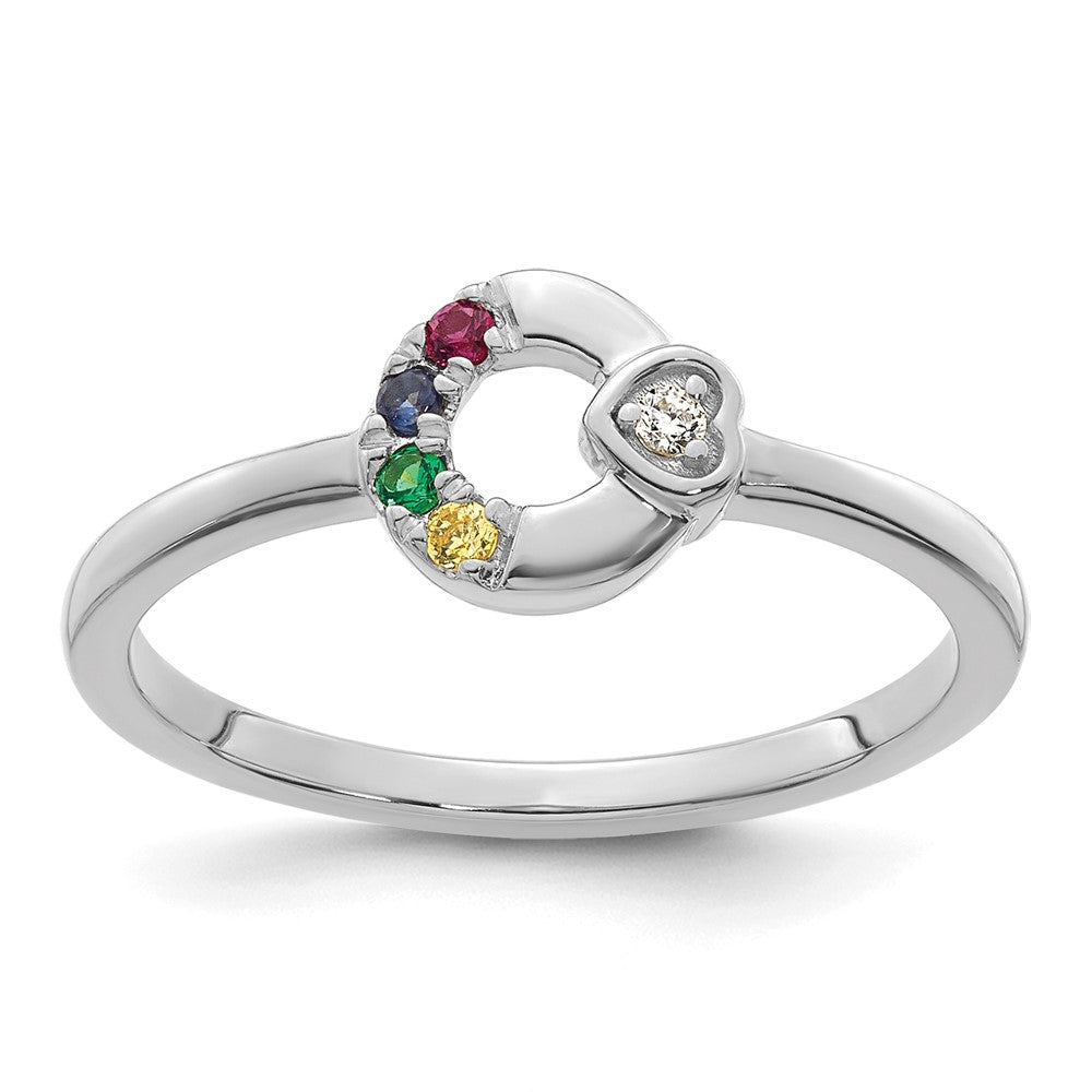 14k White Gold Complete Diamond Cluster Engagement Ring
