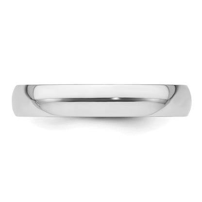 Platinum 4mm Lightweight Comfort-Fit Wedding Band Ring
