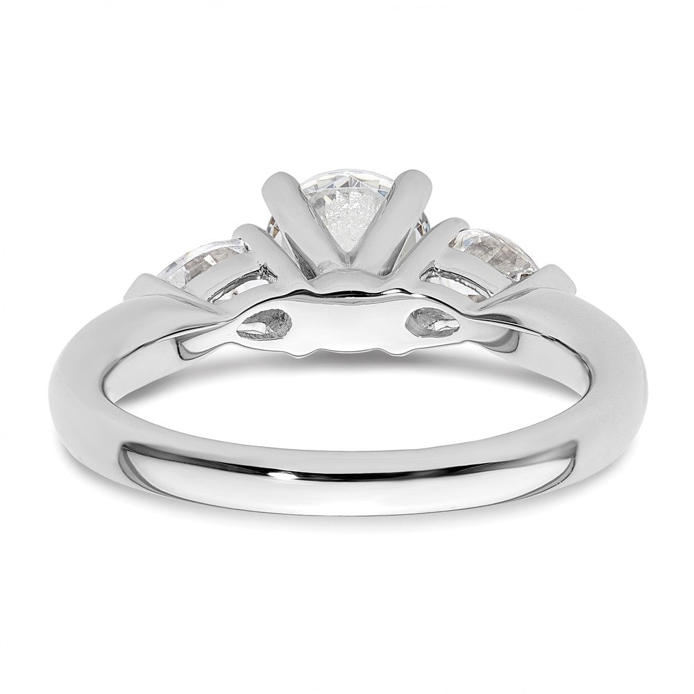 14k White Gold Real Diamond Wedding Band