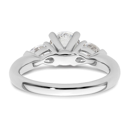 14k White Gold Real Diamond Wedding Band
