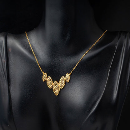 22K Yellow Gold Flower of Life Necklace (4.91 g)