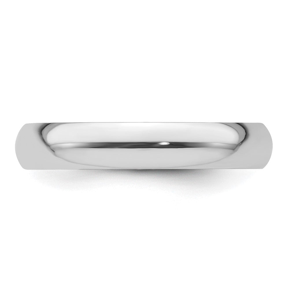 Platinum 4mm Half Round Featherweight Wedding Band Ring