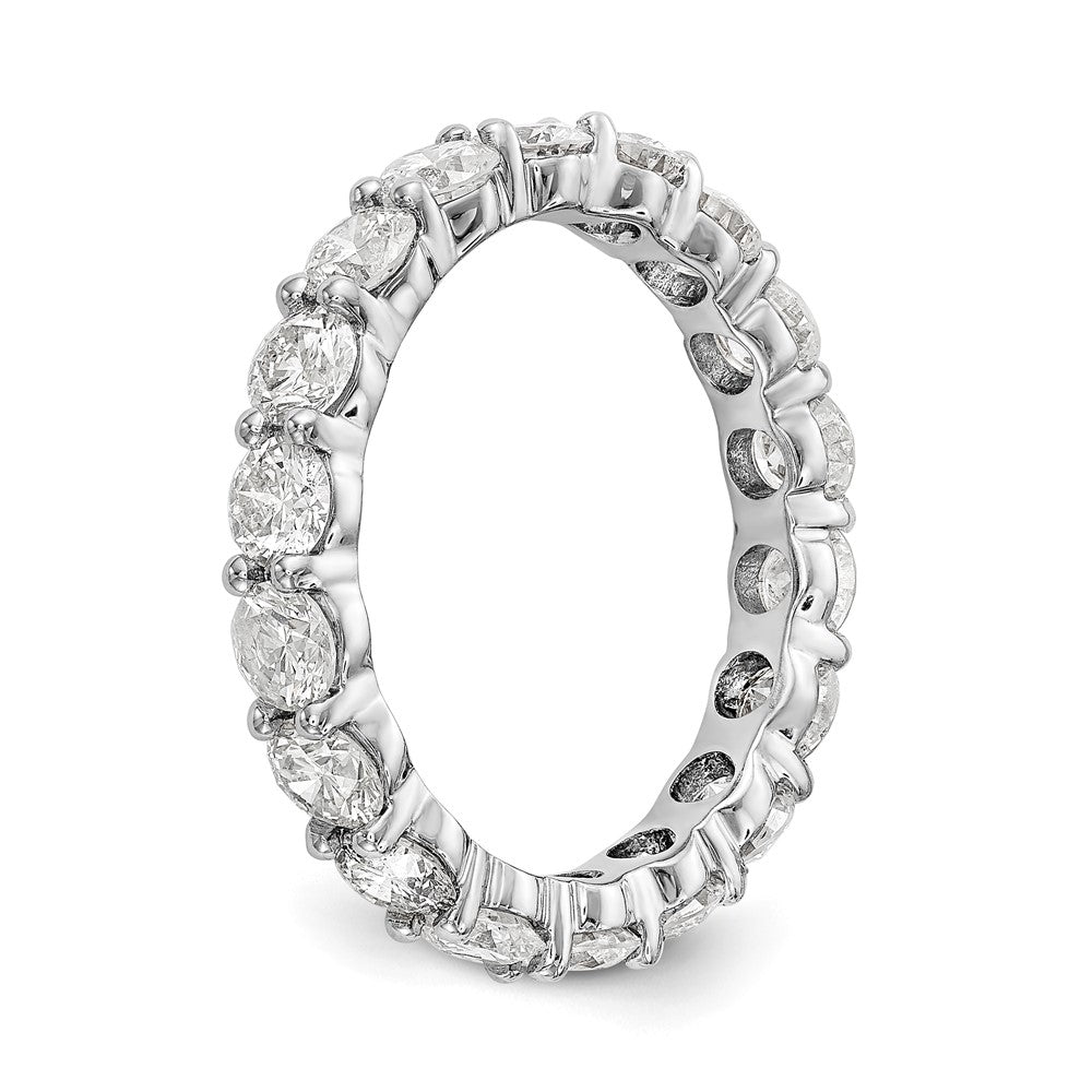 Platinum Diamond Shared Prong Eternity Wedding Band Ring