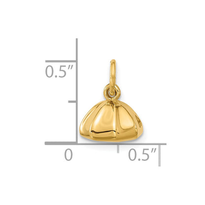 14K Yellow Gold Fancy Dumpling Charm