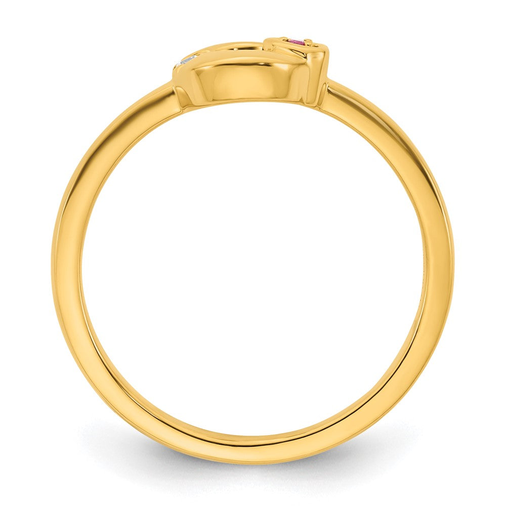14K White Gold 11-Stone Real Diamond Channel Band