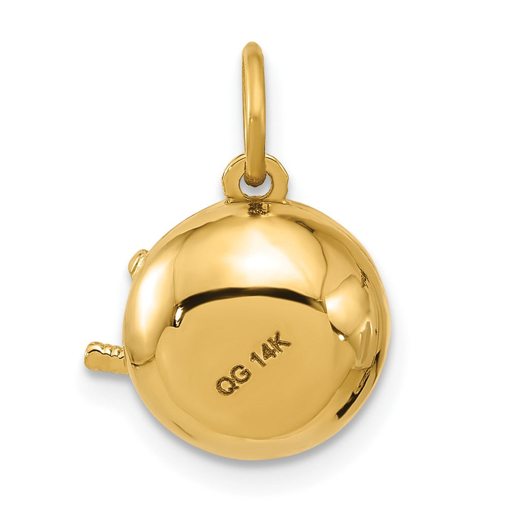 14K Yellow Gold Fancy Ramen Bowl Charm