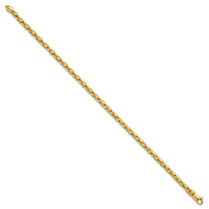 14K Yellow Gold Polished 3.5mm Fancy Link 7.25 Inch Bracelet