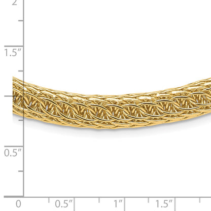 14K Yellow Gold Polished 8.00mm Fancy Multi-Link 18 Inch Necklace