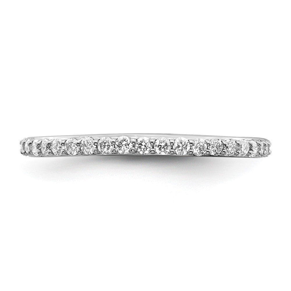 True Origin 14K White Gold 1/3 carat Lab Grown Diamond VS+ F+ Complete Wedding Band Ring