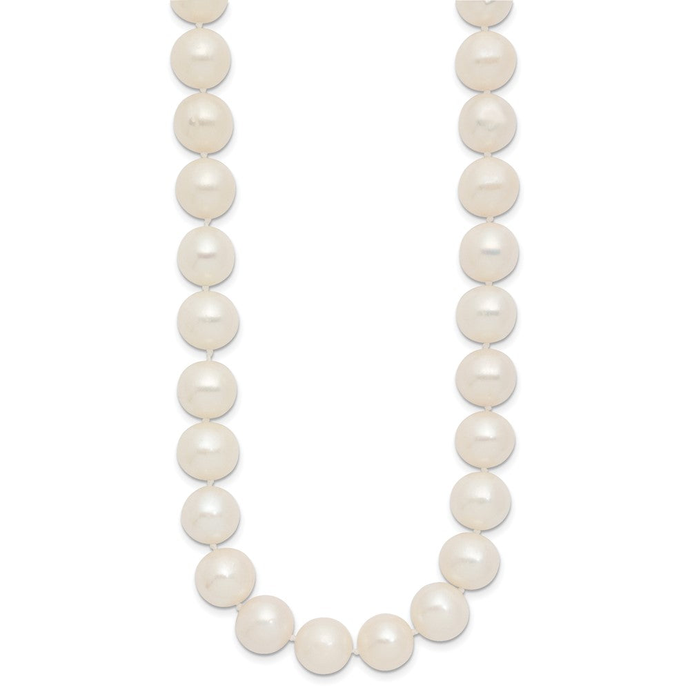14K Yellow Gold Polished 10-11mm Near-Round Freshwater Cultured Pearl 18 Inch Necklace