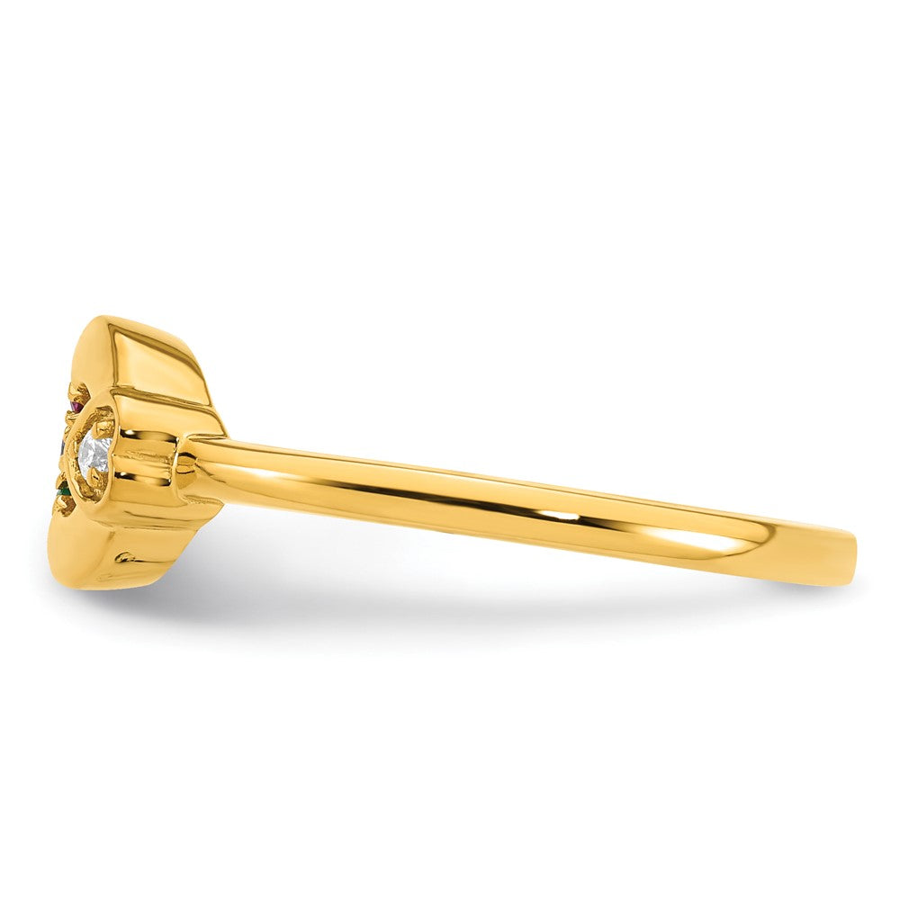 14K White Gold 11-Stone Real Diamond Channel Band
