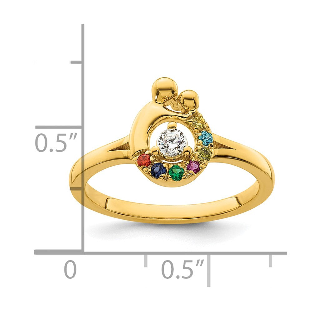 14K White Gold Diamond Band
