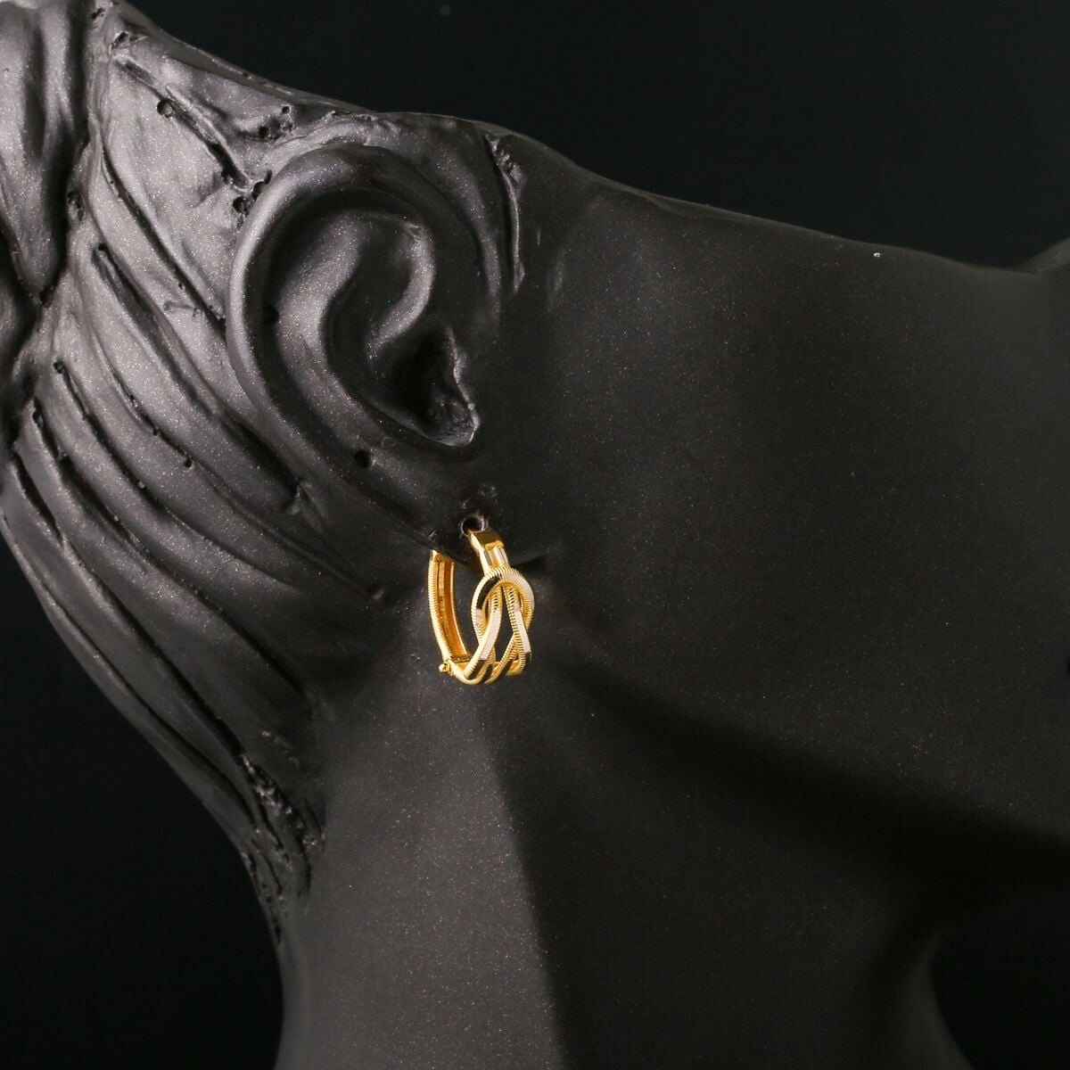 14K Yellow Gold Ajda Knot Earrings