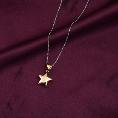 14K Yellow Gold Star Pendant