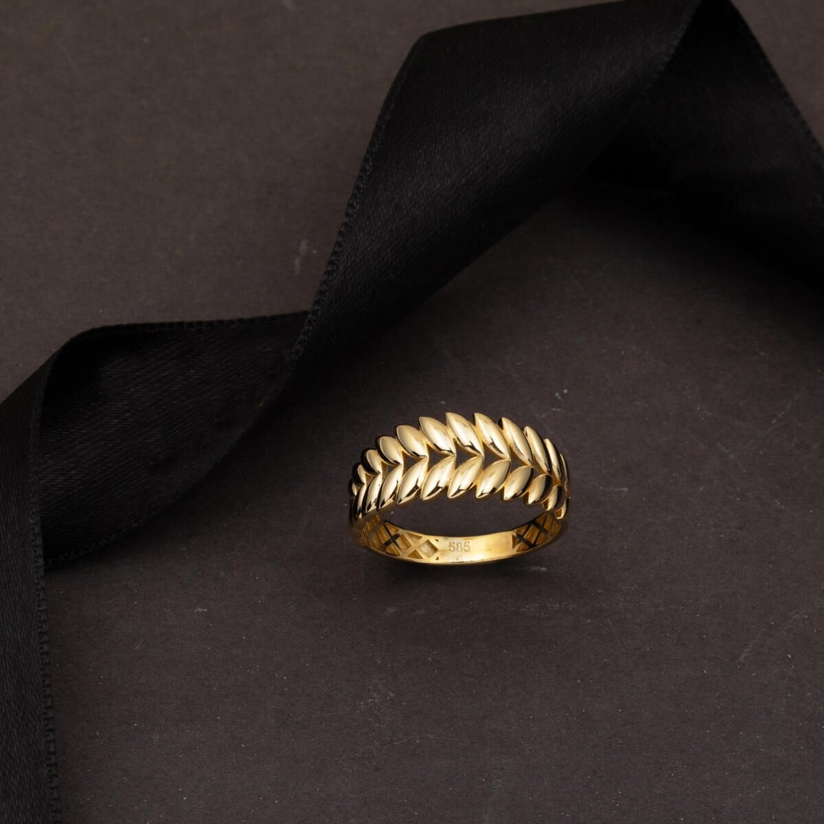 14K Yellow Gold Wheat Ring (2.46 g)