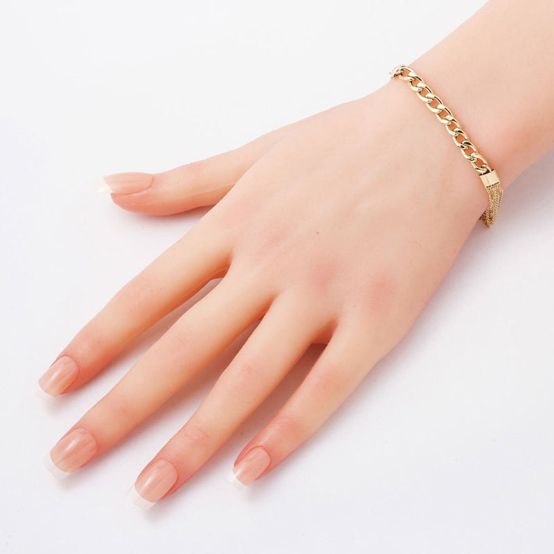 14K Yellow Gold Chain Link Curb Bracelet