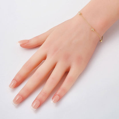 14K Yellow Gold Bead Chain Bracelet (1.1 g)