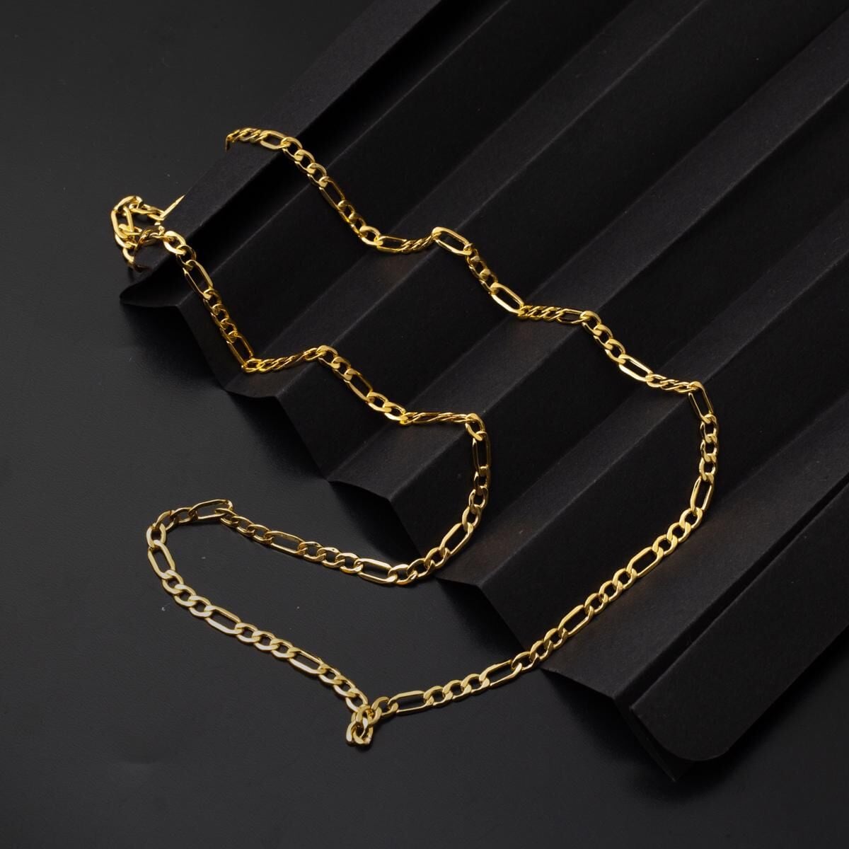 14K Yellow Gold Figaro Chain 50 cm 2.5 mm