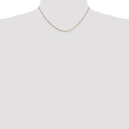 16 Inch 14K .8mm Box With Lobster Clasp Chain Necklace