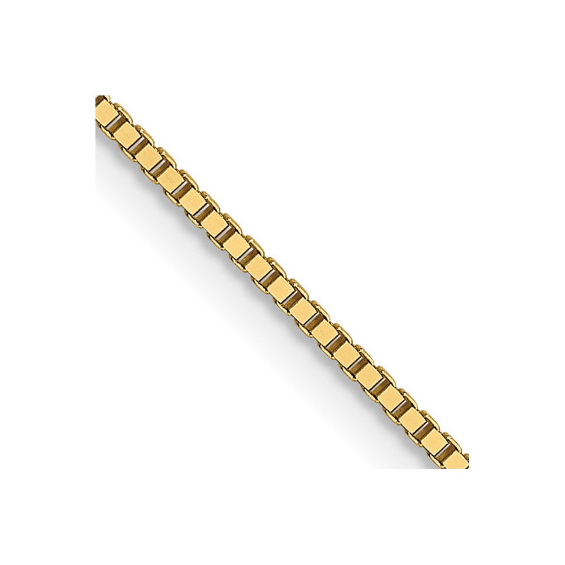 30 Inch 14K .8mm Box With Lobster Clasp Chain Necklace