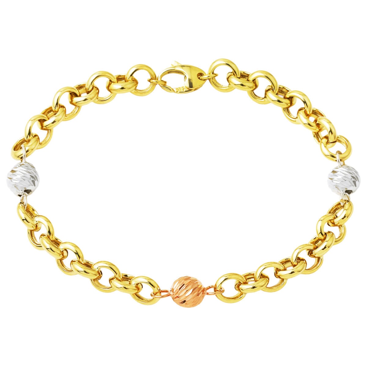14K Yellow Gold Meri Gold Bead Chain Bracelet