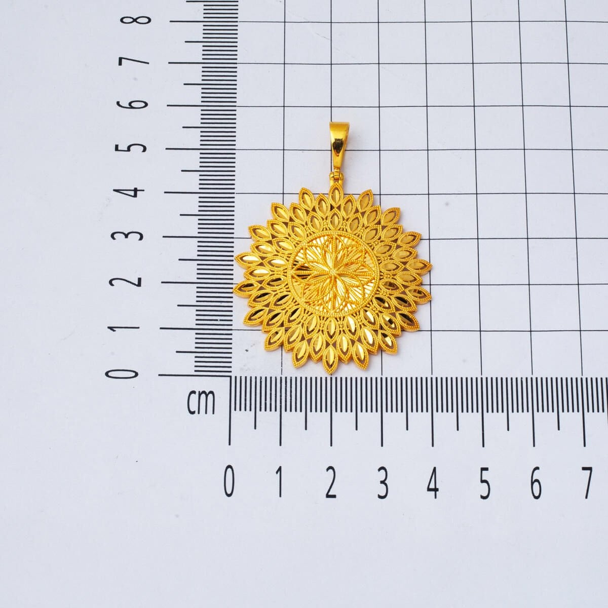 14K Yellow Gold Life Sparkle Pendant