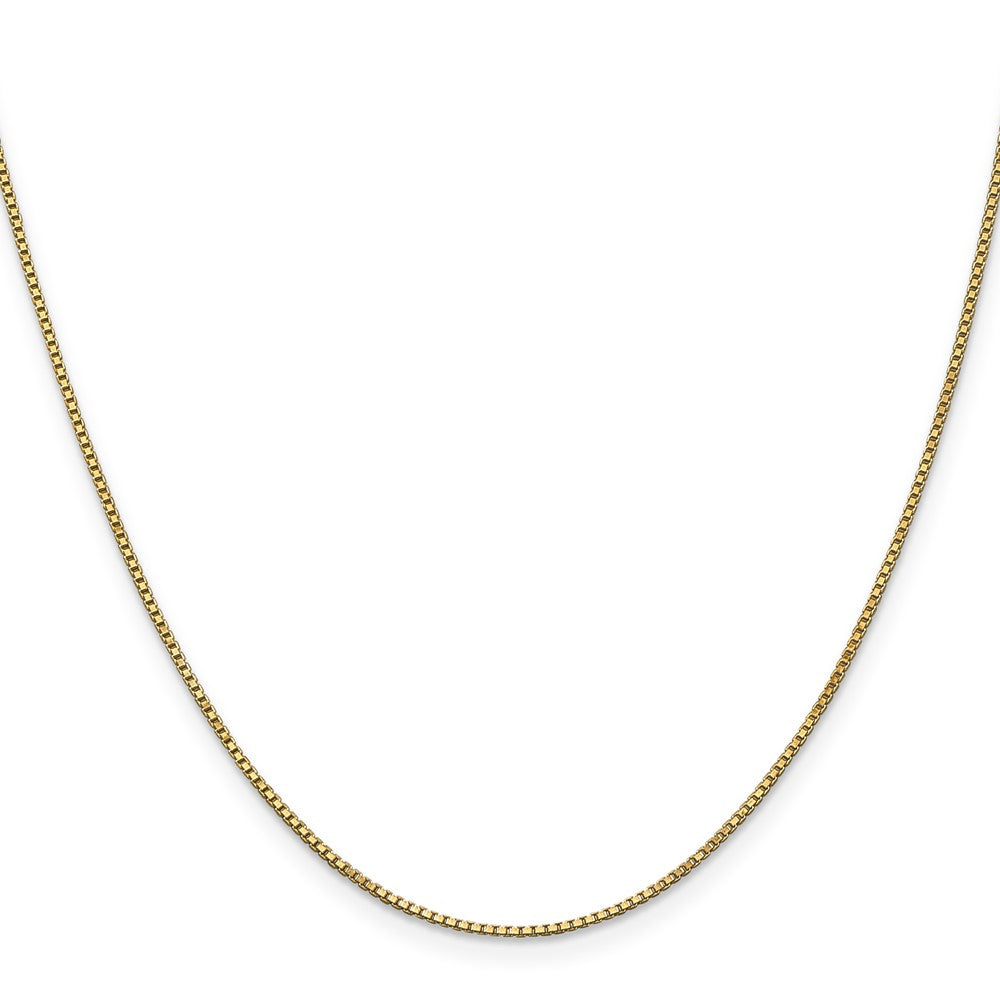 24 Inch 10K 1mm Box Chain Necklace