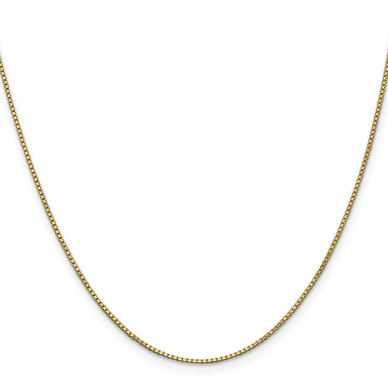24 Inch 10K 1mm Box Chain Necklace