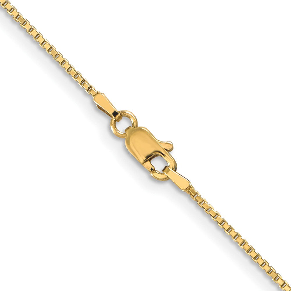 20 Inch 10K 1mm Box Chain Necklace