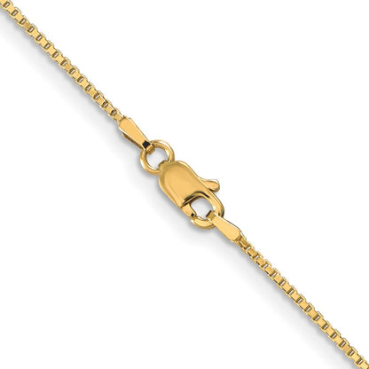 24 Inch 10K 1mm Box Chain Necklace