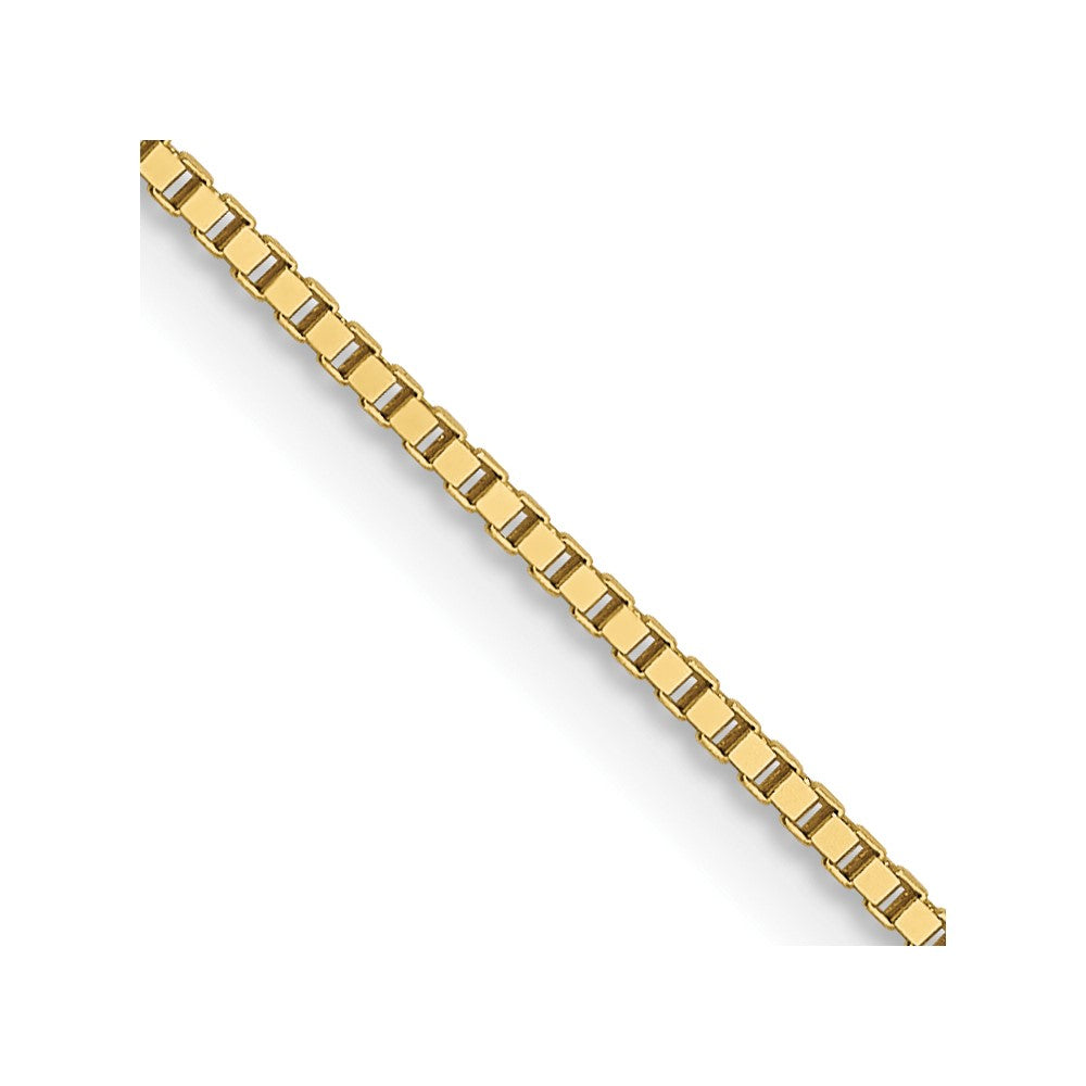 18 Inch 10K .7mm Box Chain Necklace