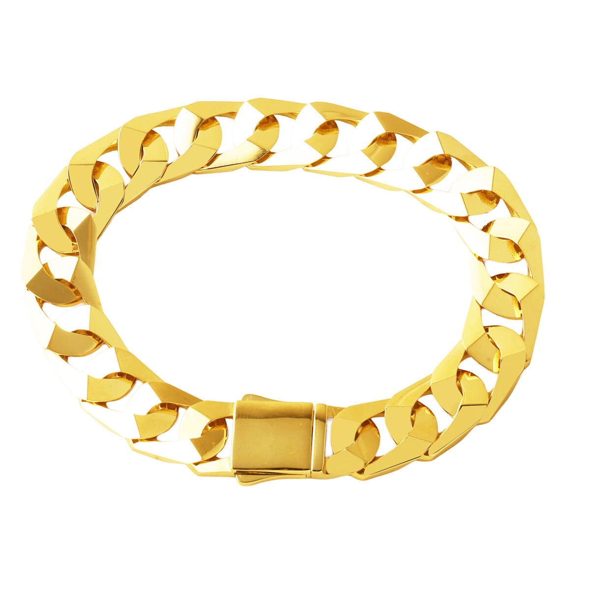 14K Yellow Gold Italian Curb Bracelet (14.32 g)