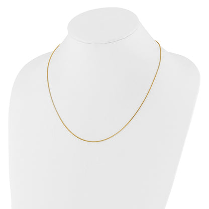 30 Inch 10K Adjustable .9mm Box Chain Necklace
