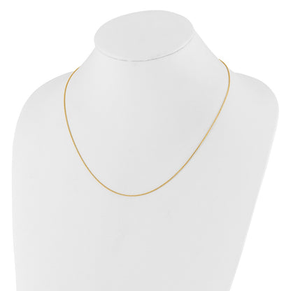 22 Inch 10K Adjustable 1mm Wheat Chain Necklace
