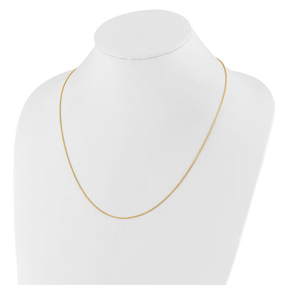30 Inch 10K Adjustable 1mm Wheat Chain Necklace