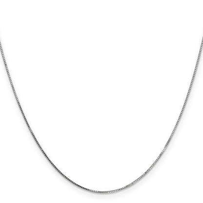16 Inch 10K White Gold .7mm Box Chain