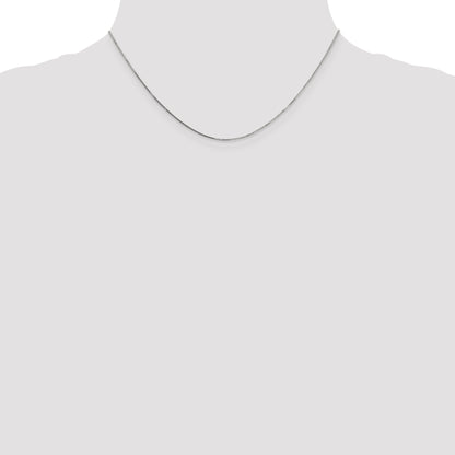 16 Inch 10K White Gold .7mm Box Chain
