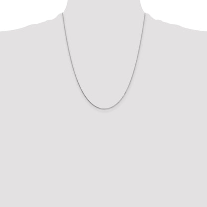 10K White Gold .7mm Box Chain