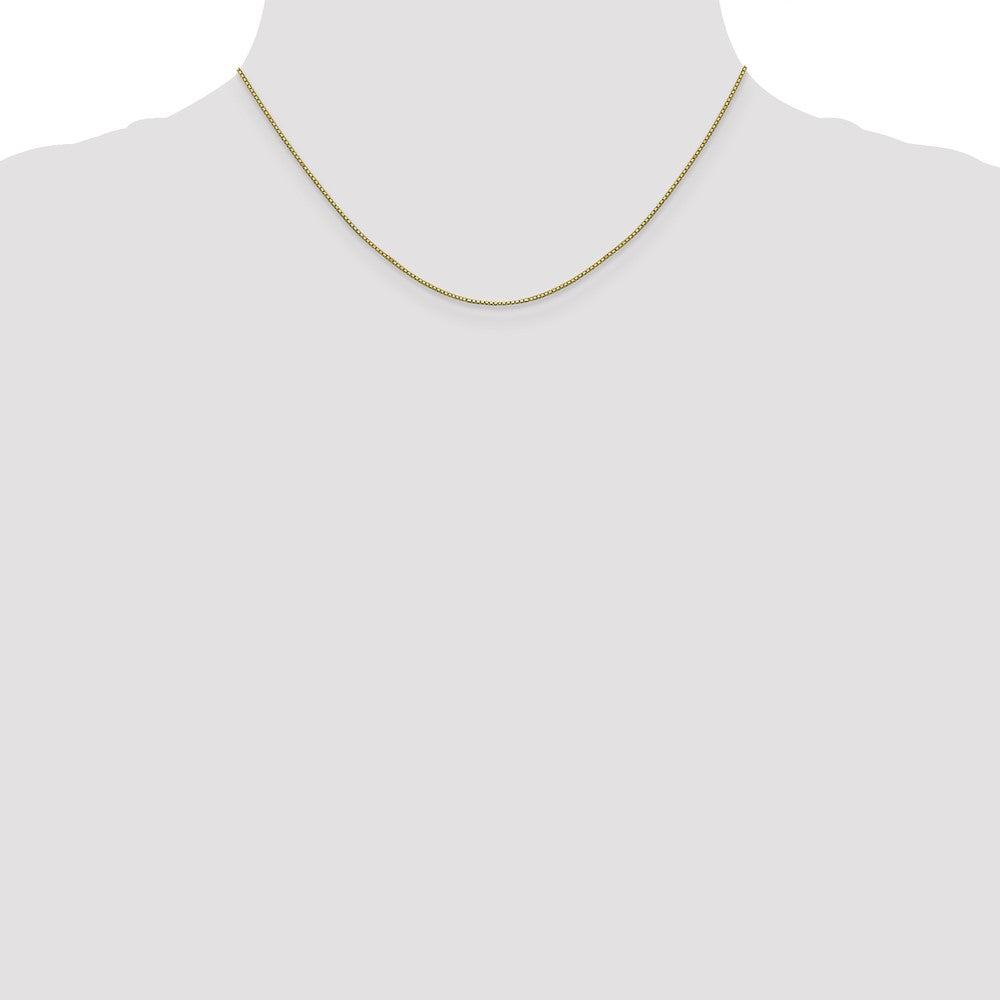 16 Inch 10K .8mm Box Chain Necklace