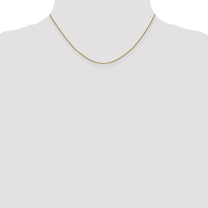16 Inch 10K .8mm Box Chain Necklace