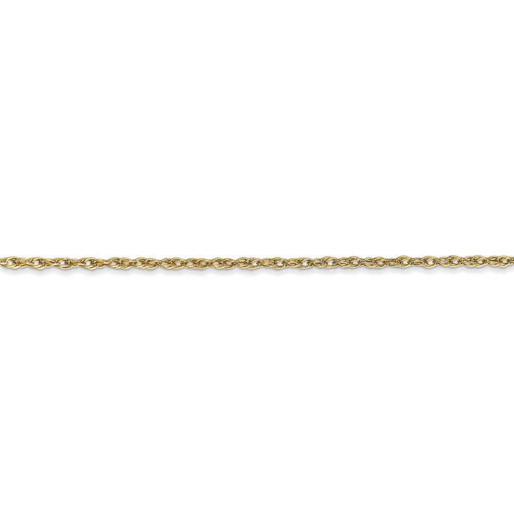 20 Inch 10K 1.5 mm Loose Rope Chain Necklace
