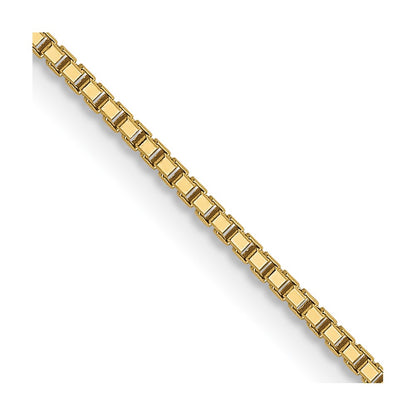 20 Inch 10K .95mm Sparkle Octagonal Box Chain Necklace