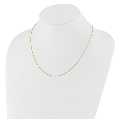 30 Inch 10K Adjustable .8mm Wheat Chain Necklace