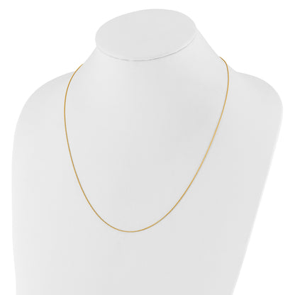 30 Inch 10K Adjustable .8mm Wheat Chain Necklace
