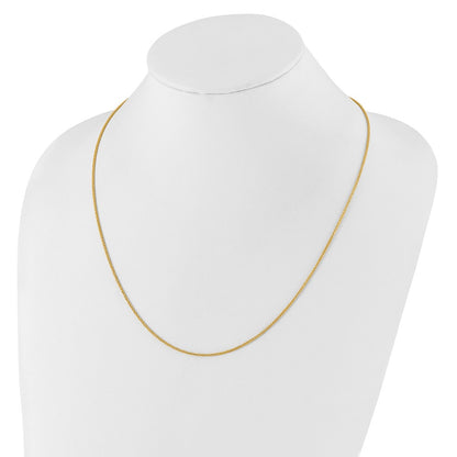 22 Inch 10K Adjustable 1.35mm Wheat Chain Necklace